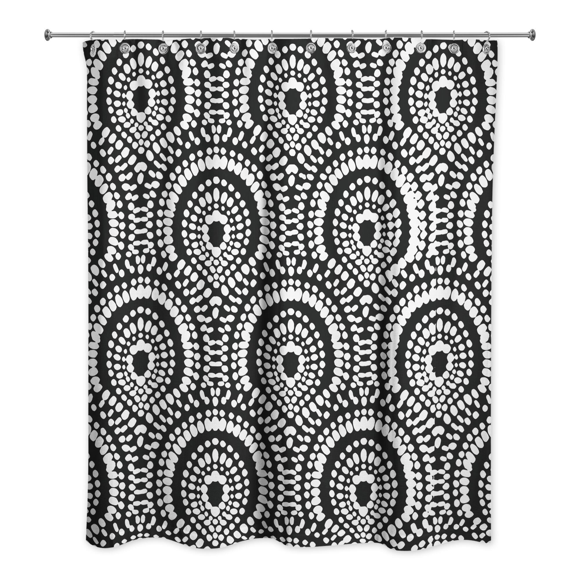 Fan Pattern Shower Curtain